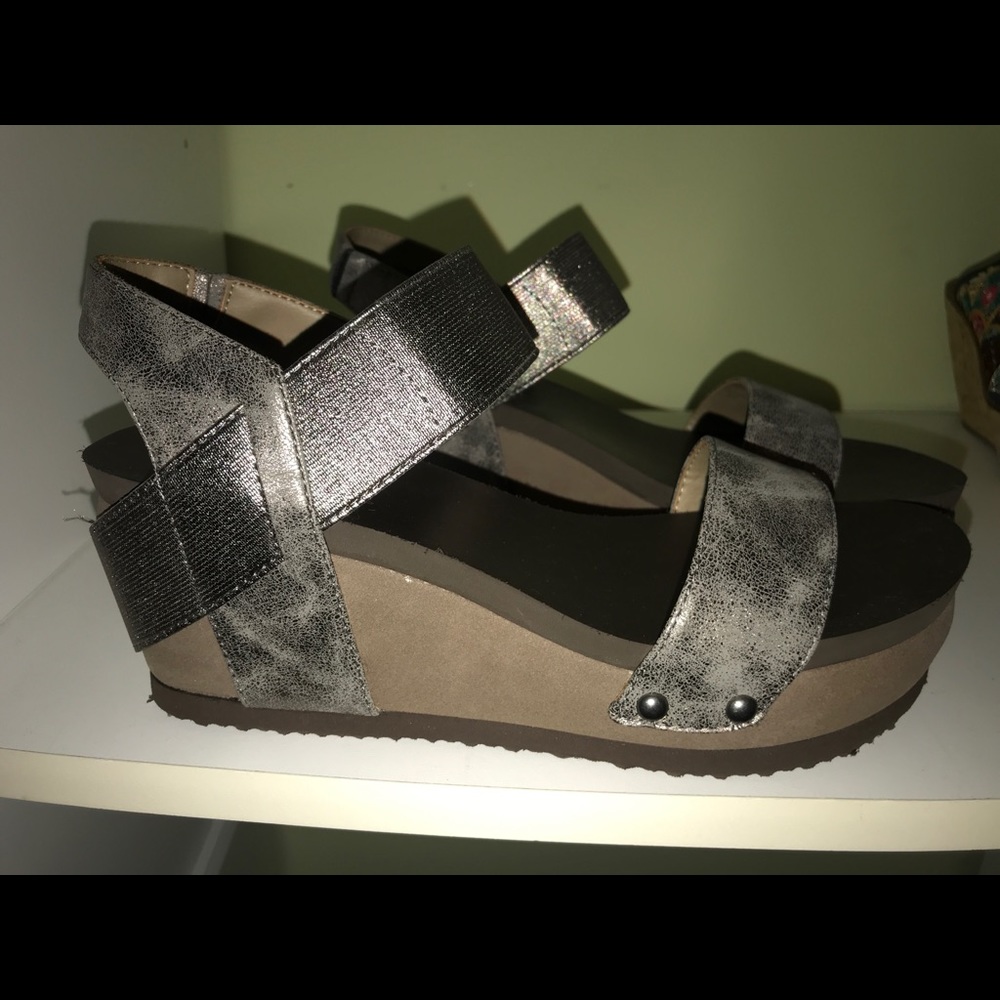 Silver Platform Heels